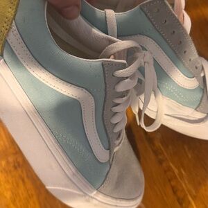Vans Sky Blue and White Sneakers